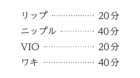 施術時間